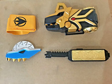 Power Rangers Dino Thunder Brachio Morpher, Gold Key, 2 Face Plates + Strap VVGC