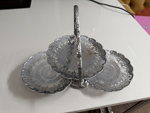 Vintage chrome folding three - vintage,