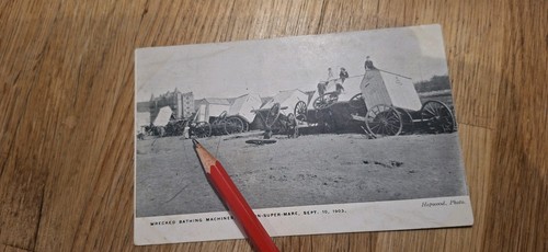 1903 postcard wrecked - postcard, of