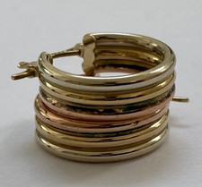 SUPERB VINTAGE  9CT TRI COLOUR