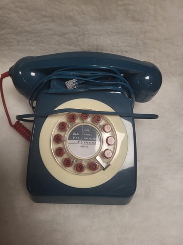 Vintage corded telephone - corded,