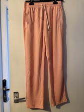 Women’s Peach Coloured Tracksuit Trousers Size Medium 12