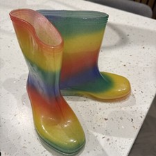 Rainbow wellies children - rainbow,