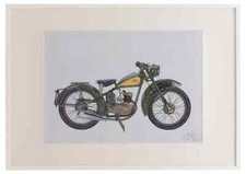 BSA D1 Bantam 1949 A3 framed