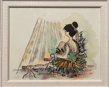 Framed Ballerina Illustration