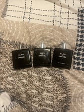 Blue  Channel Aftershave Decorative Bottles, Empty, Pack of 3