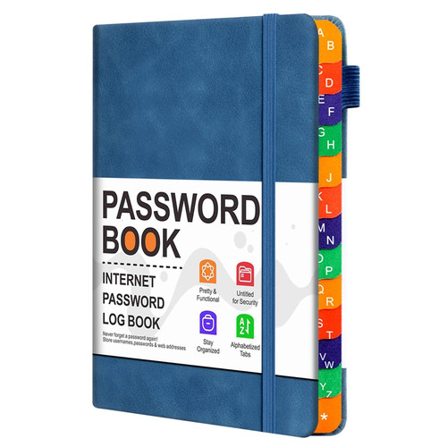 Hardcover password book - password,