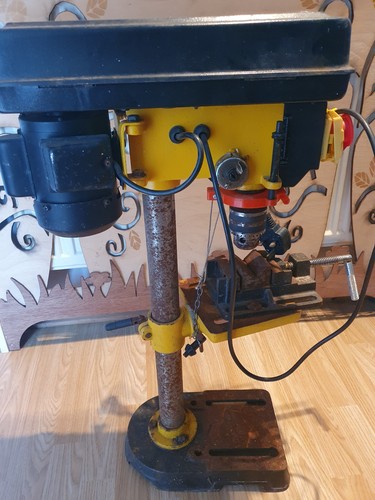 Vintage bench pillar - pillar, drill