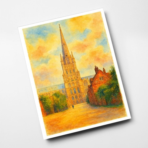 Print norwich cathedral - print,