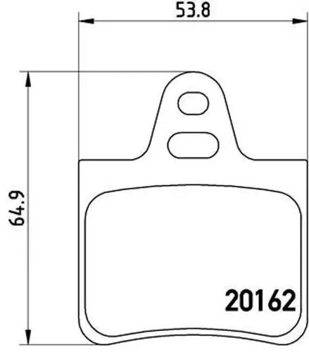 Brake pads 037 brembo - pads, 61