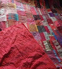Vintage Kantha Patchwork Quilt