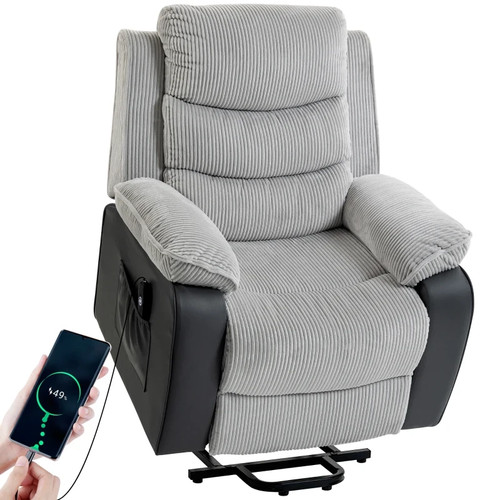 Electric fabric recliner chair - electric,