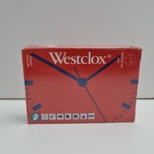 Westclox Travel Alarm Clock LCD Quartz Fold Case 915313