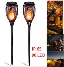 2X Solar Torch Garden Light