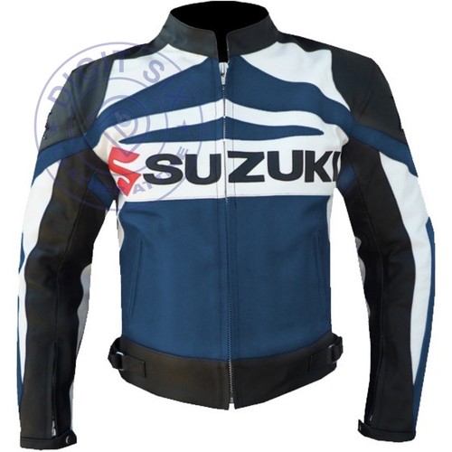 Navy blue suzuki - navy, leather