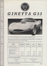 Ginetta G33 3.9 EFi Roadster