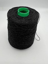 100% Cashmere Yarn. Luxuriously Soft. Charcoal Grey Melange 500g Cone. 3 Ply.UK.