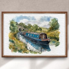 Narrowboat Canal Art Print