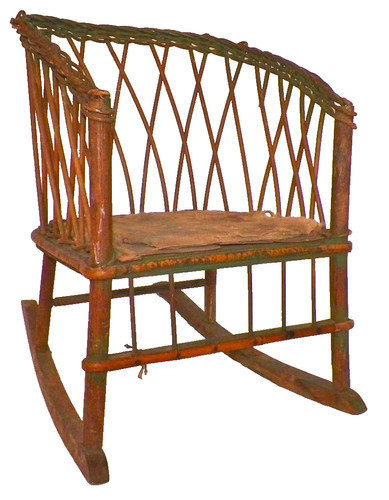 Childs wicker rocker rocking - rocker,
