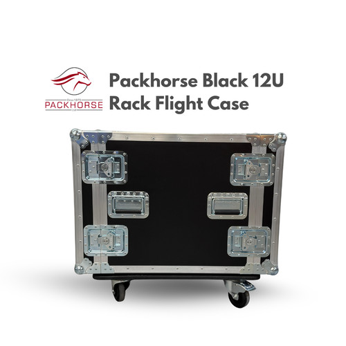 Packhorse black 12u rack - black,