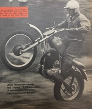 AJS 250 SCRAMBLER ORIGINAL 1969 B/W 3 PAGE OFF ROAD TEST