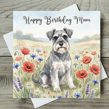 Schnauzer Birthday Card
