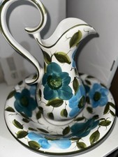 Ceramic Wash Bowl And Jug Set