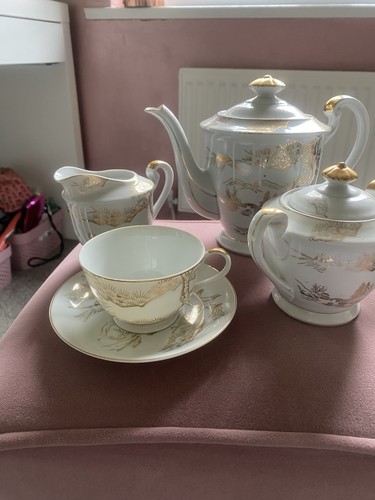 Japanese geisha vintage china - vintage,