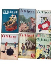Lilliput Vintage 1940s+ Magazine X6 Superb Illustrations Job Lot Bundle
