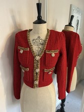Red Self Portrait Cardigan