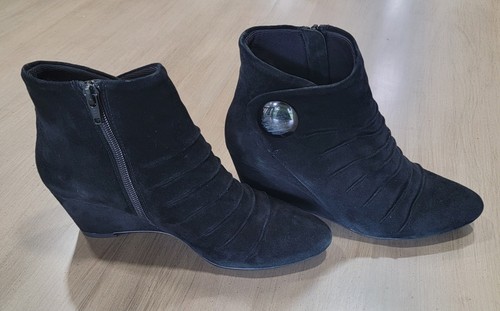 Vaneli black suede ankle - vaneli,