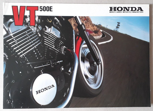 Honda vt500e brochure 1983 - honda,