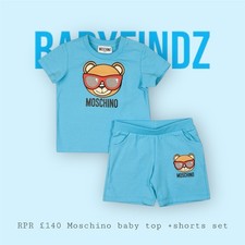 Moschino Blue Baby Outfit Set