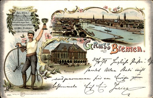 Grus aus bremen penny farthing - aus,