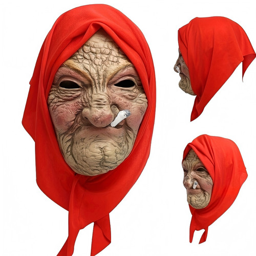 Old woman latex full - woman, head
