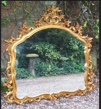 LouisXVI style Antique French Rococo Baraque Mirror Large