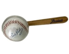 Elvis Presley Baseball And Baseball Bat! Graceland! Printed Signature! 