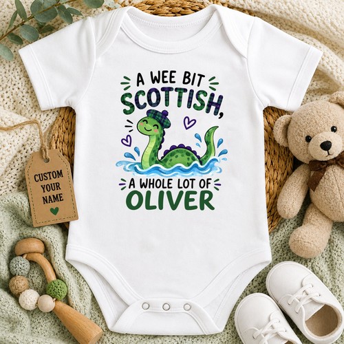 Personalised wee bit scottish - personalised,