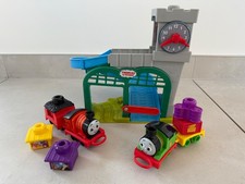 Thomas & Friends Playset My First Knapford Station + Percy & Cargo Pieces LOT GC