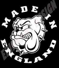 Made In England T-Shirt Bulldog Design Proud To Be English Free UK Postage 80's
