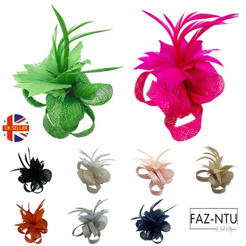 Small feather flower hair - small,