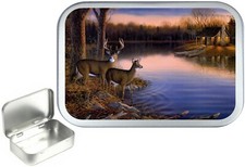 Deer Lodge,Silver Hinged Small