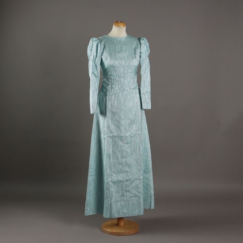 Vintage dress green lamé - vintage,