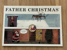 2020 Father Christmas 50p Coloured Coin in a Christmas Card BU5