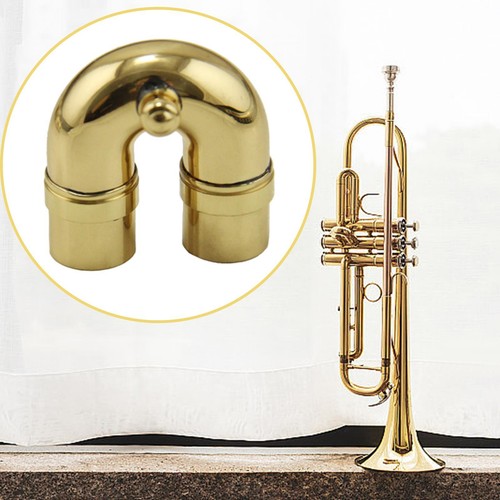 Brass trumpet bend - brass,