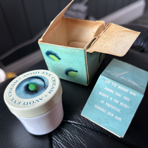 Vintage avon eye cream - eye, white