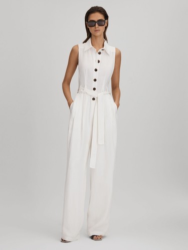 Reiss perla belted - perla, leg