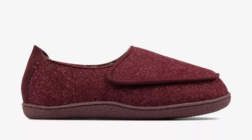 Clarks home charm burgundy - charm,