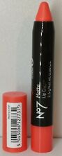 No 7 Matte Lip Crayon Shade Blazing Coral (Red/Pink) 2.5g Brand New Full Size