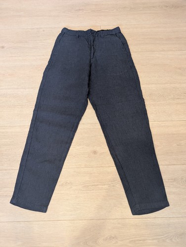 Muji blue mens washed linen - muji,